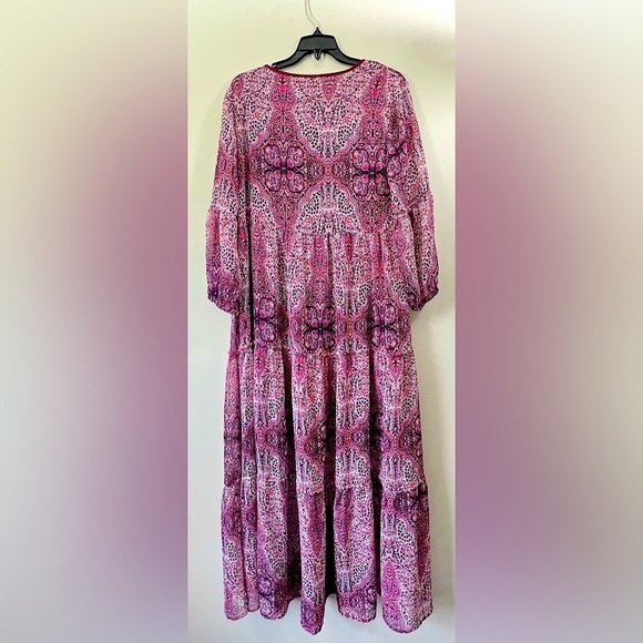 St. John’s Bay, Pink Floral Maxi Dress - Picture 2 of 2